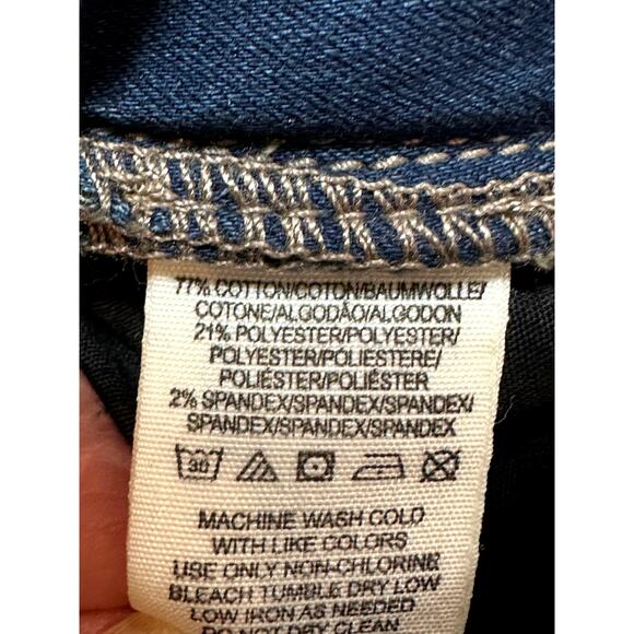 Free People Pull On Side Zipper Vintage Blue Coyote Wash Jeans 30 - Picture 10 of 11